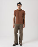 Essential Straight-Fit Trousers (Olive)