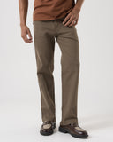Essential Straight-Fit Trousers (Olive)