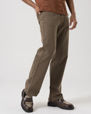Essential Straight-Fit Trousers (Olive)