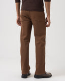 Essential Straight-Fit Trousers (Brown)