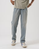 Vintage Light Wash Jeans Layered Waistband