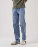 Light Wash Jeans with Layered Waistband