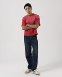 Dark Wash Jeans with Layered Waistband