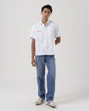 Medium Wash Jeans with Layered Waistband