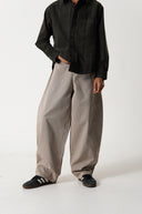 Barrel Fit Trouser (Khaki)