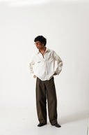 Barrel Fit Trouser (Olive Green)