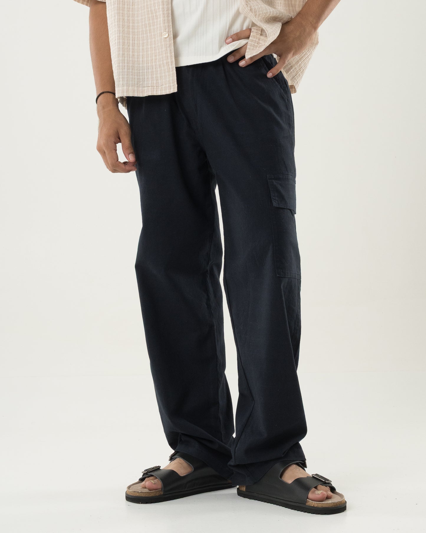 Core Linen Cargo (Navy)