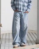 Barrel Fit Denim (Ice Blue)