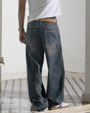 Barrel Fit Denim (Shadow Blue)