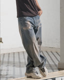 Barrel Fit Denim (Ash Blue)