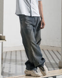 Barrel Fit Denim (Deep Blue)