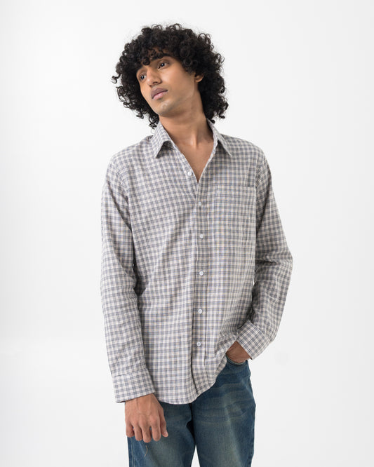 Crinkle Check Shirt