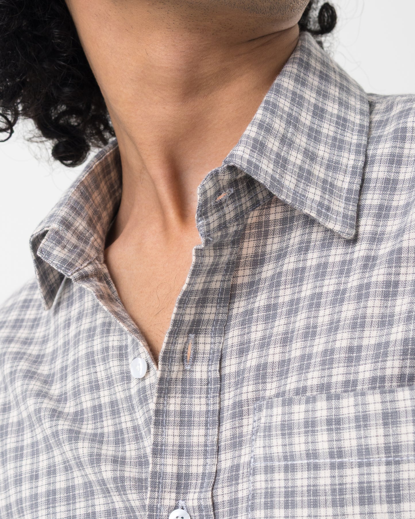 Crinkle Check Shirt