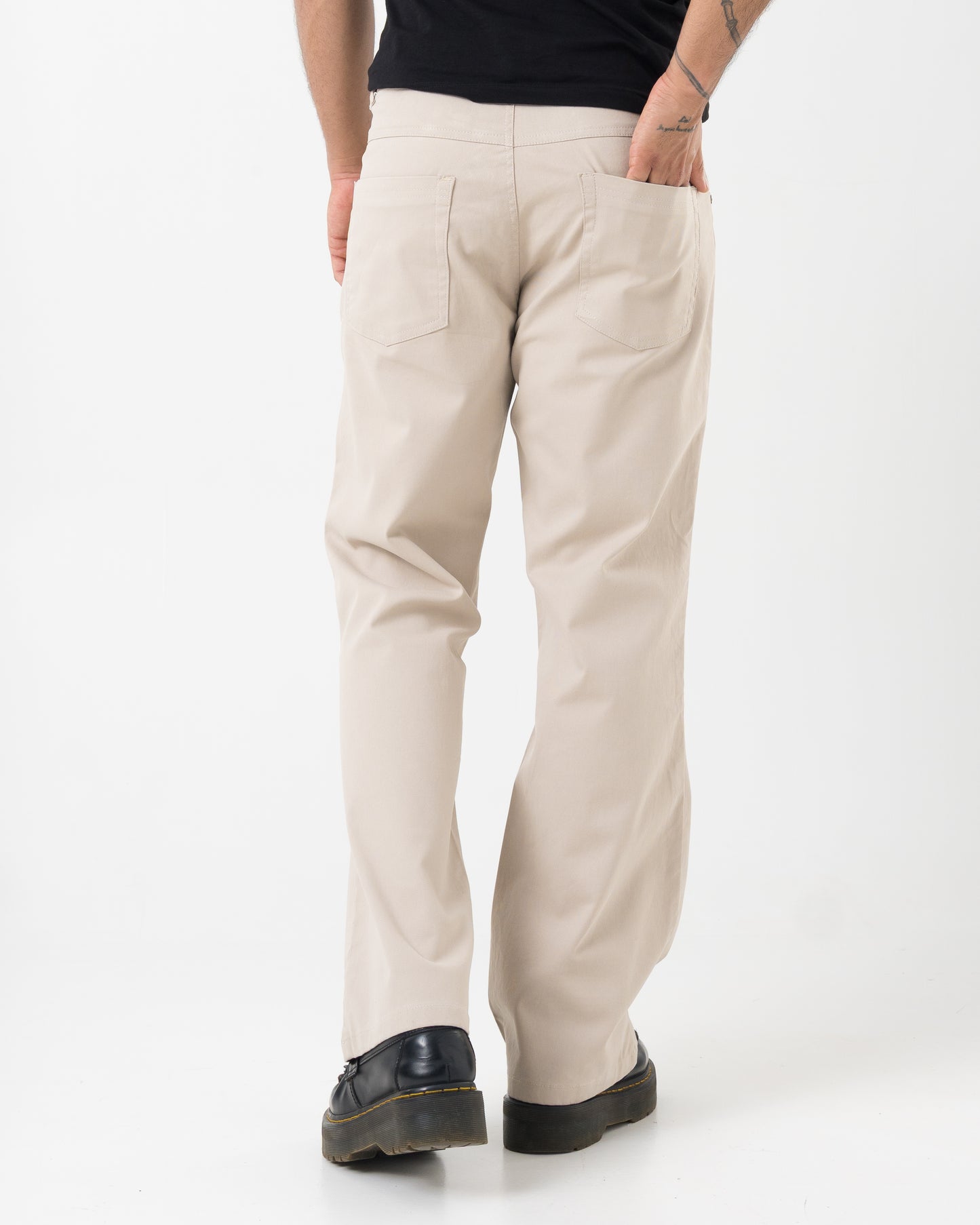 Bootcut Pants (Beige)