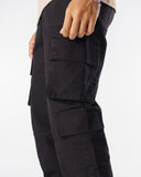 Flare Cargo Pants (Black)