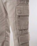 Flare Cargo Pants (Grey)