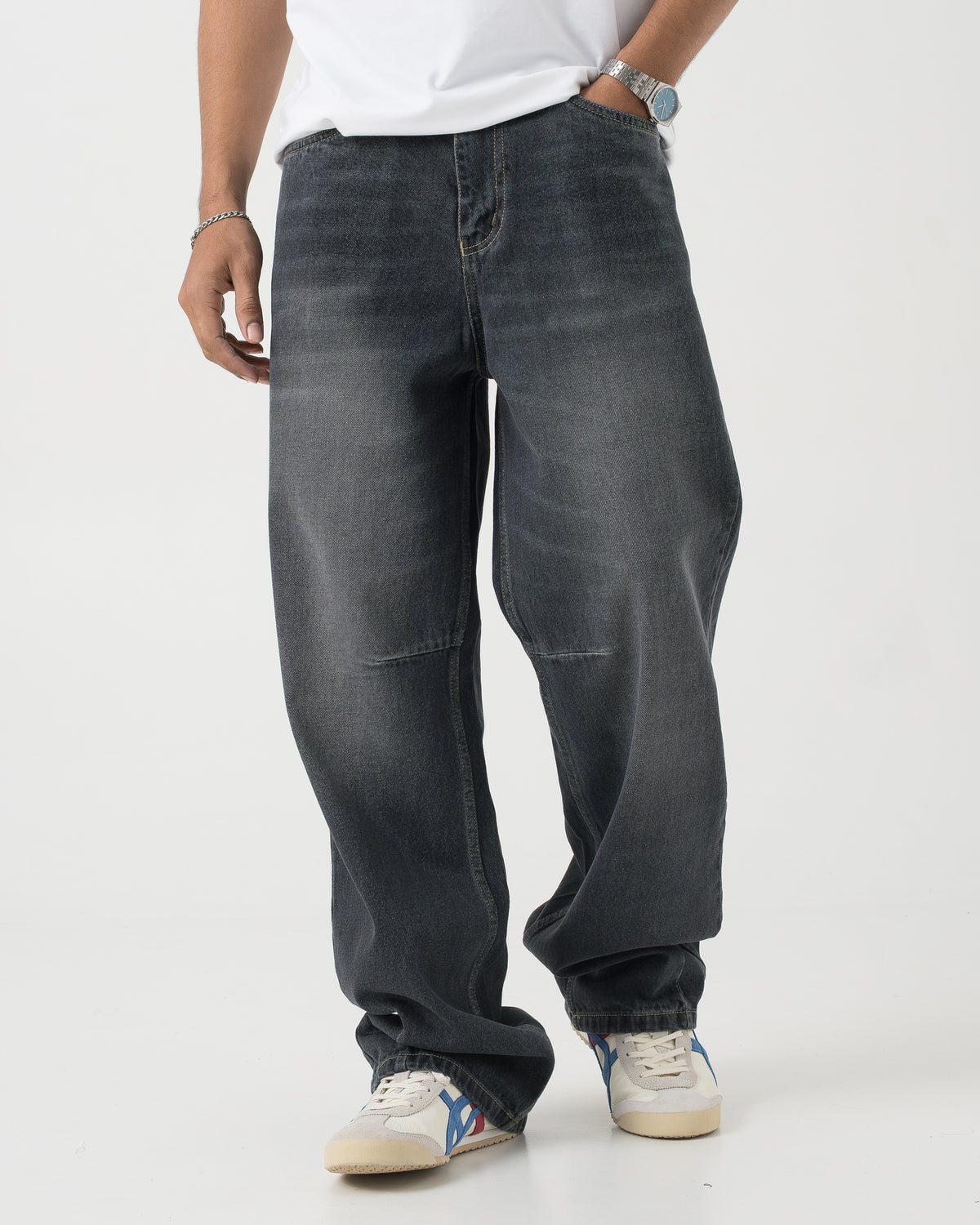 Archive Denim (Washed Black) – untld.in archive wide washed denim 