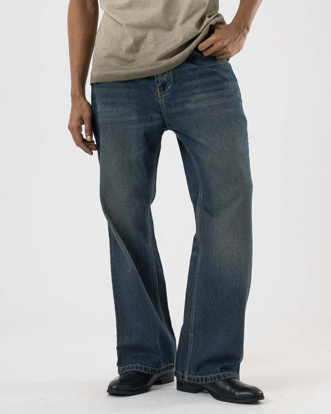 Vintage Bootcut Denim (Deep Blue)