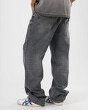 Wide Leg Denim (Washed Grey)