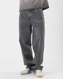 Wide Leg Denim (Washed Grey)