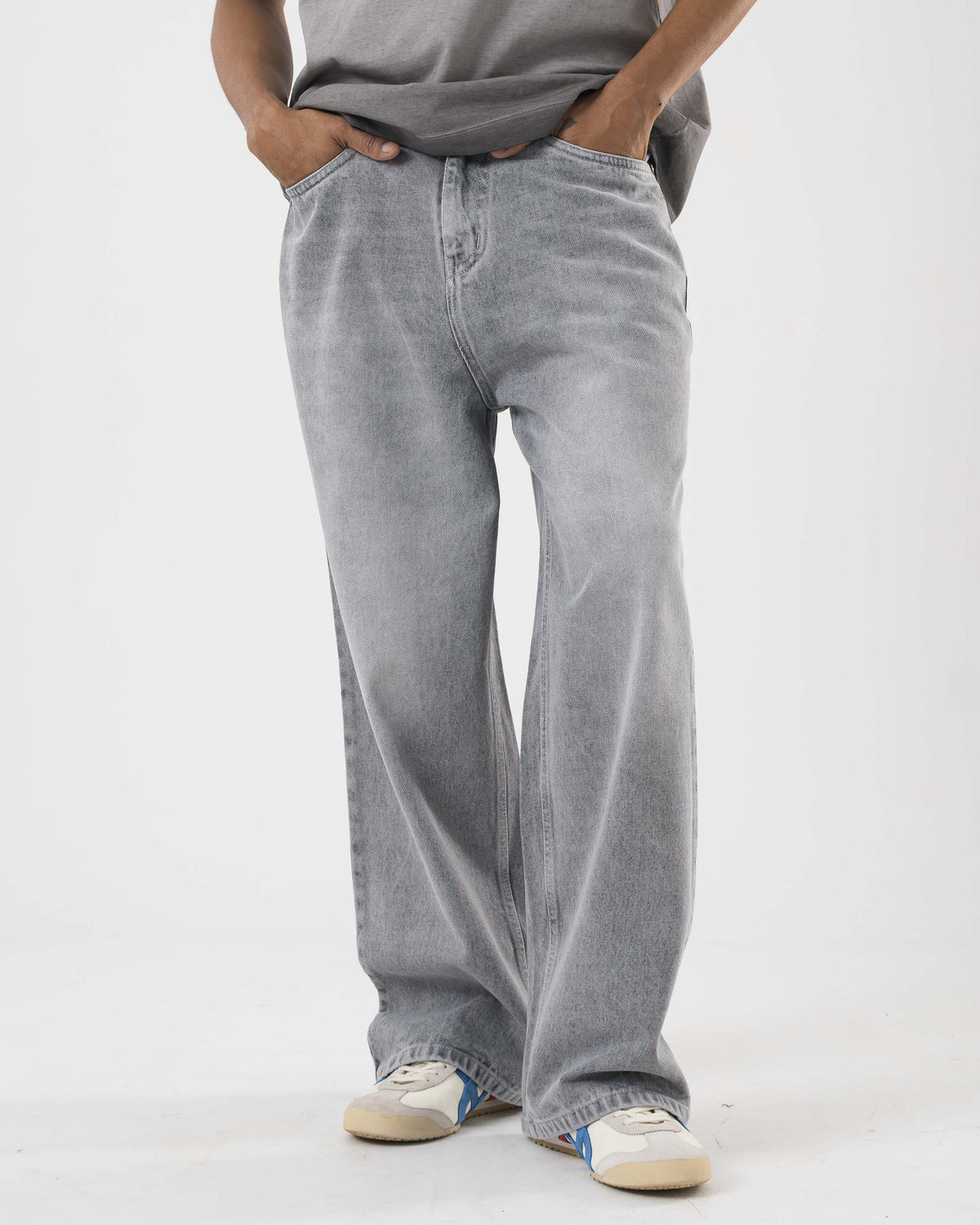 Baggy Fit Denim (Grey) - Image 3
