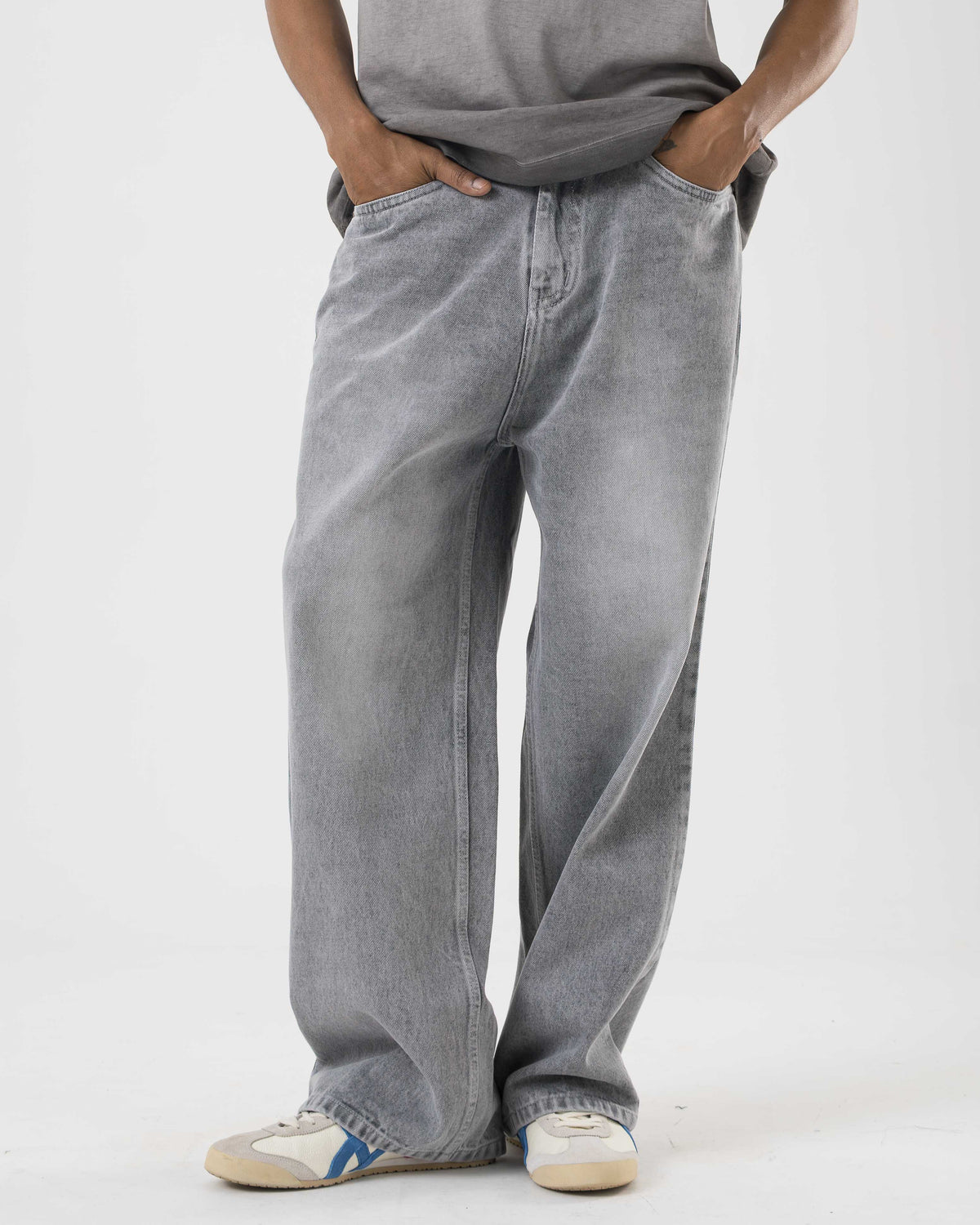 Baggy Fit Denim (Grey) - Image 1