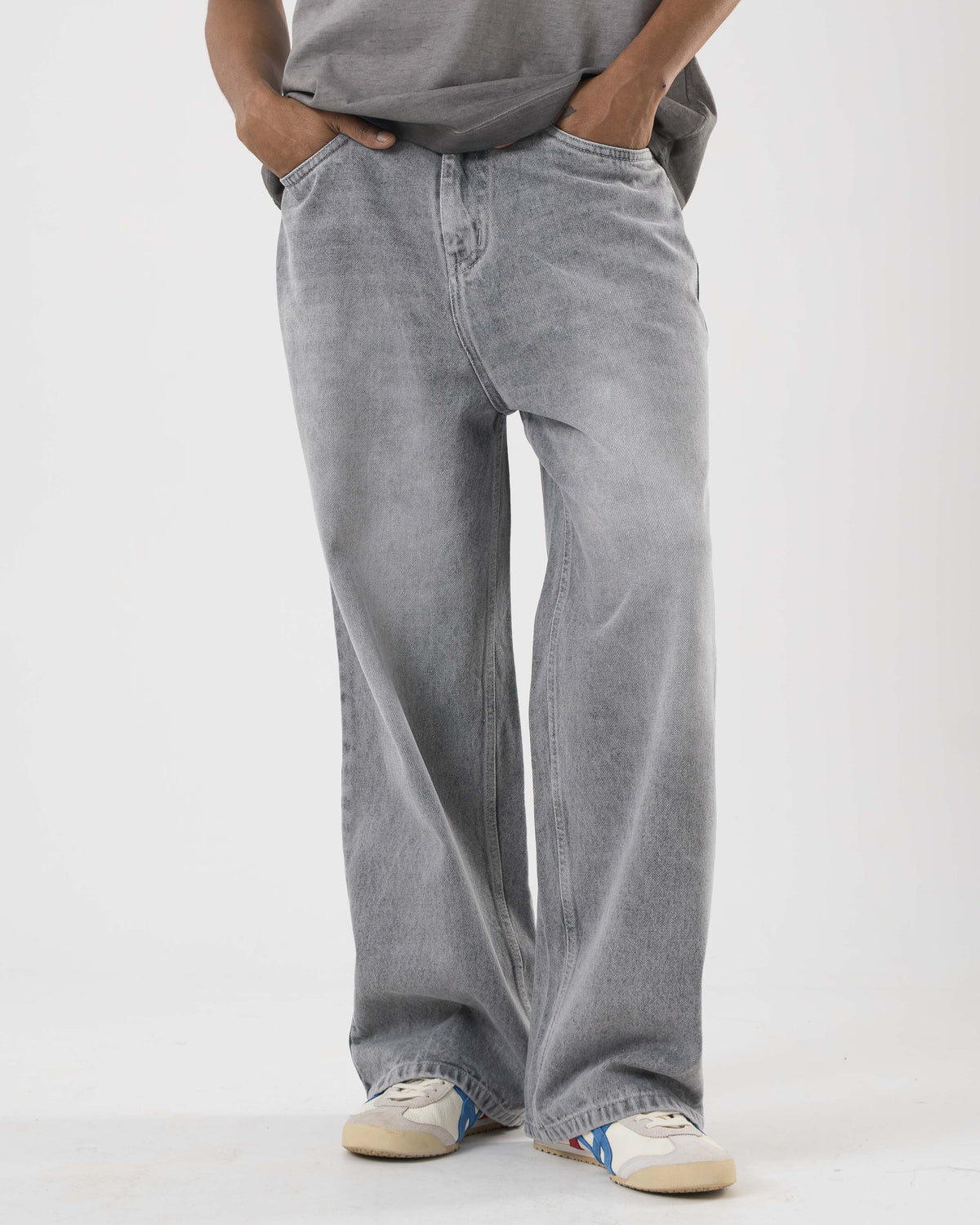 Baggy Fit Denim (Grey) - Image 6