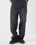 Wide Leg Denim (Washed Black)