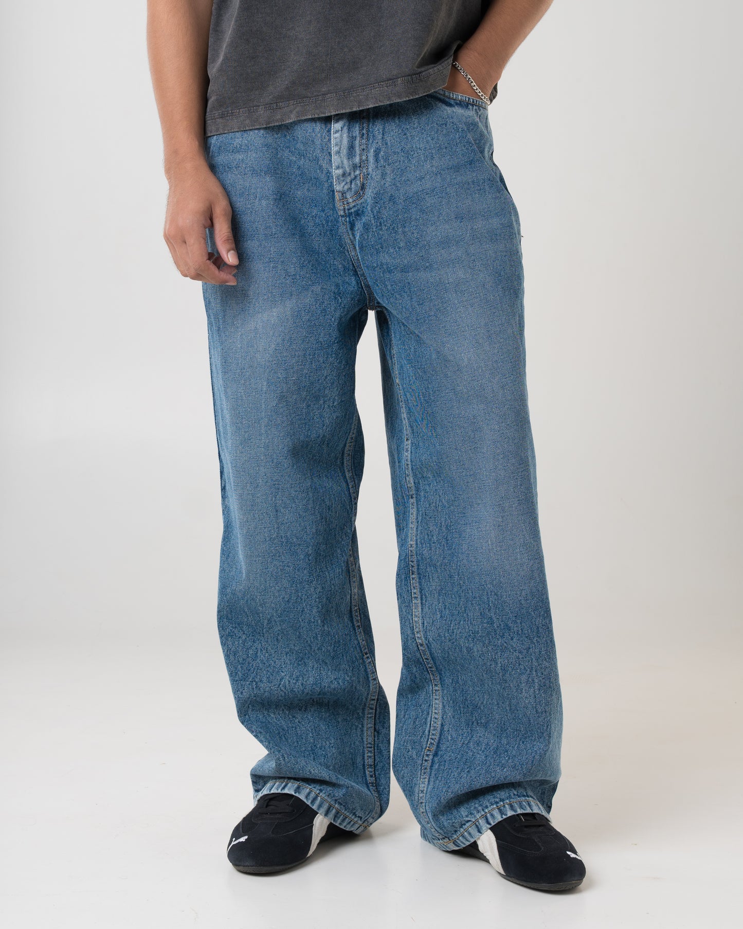 Baggy Fit Denim (Classic Blue)