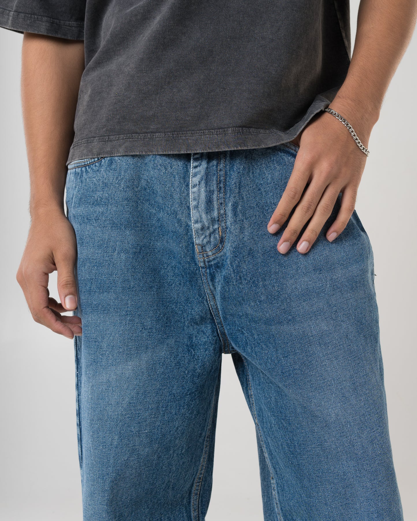 Baggy Fit Denim (Classic Blue)