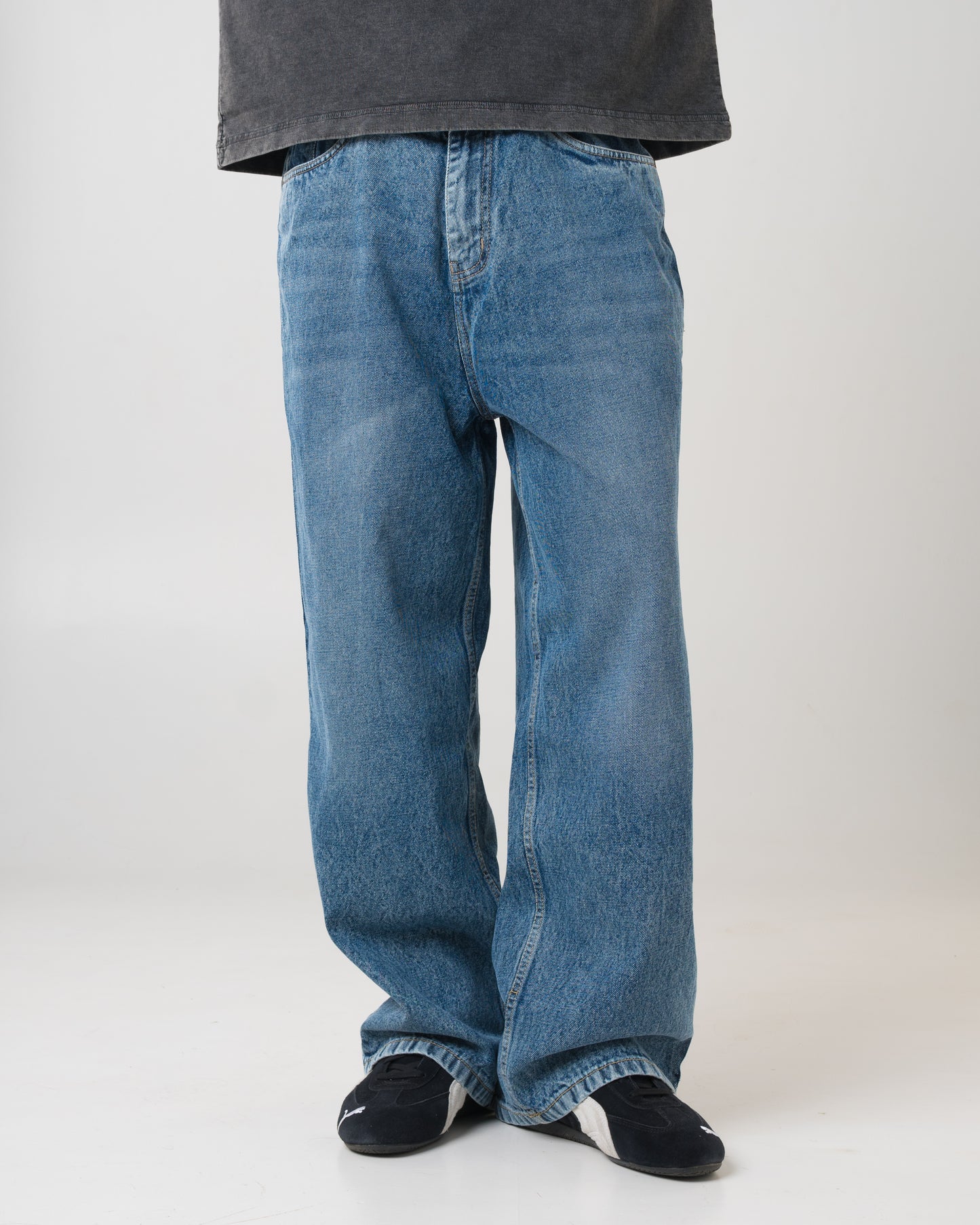 Baggy Fit Denim (Classic Blue)