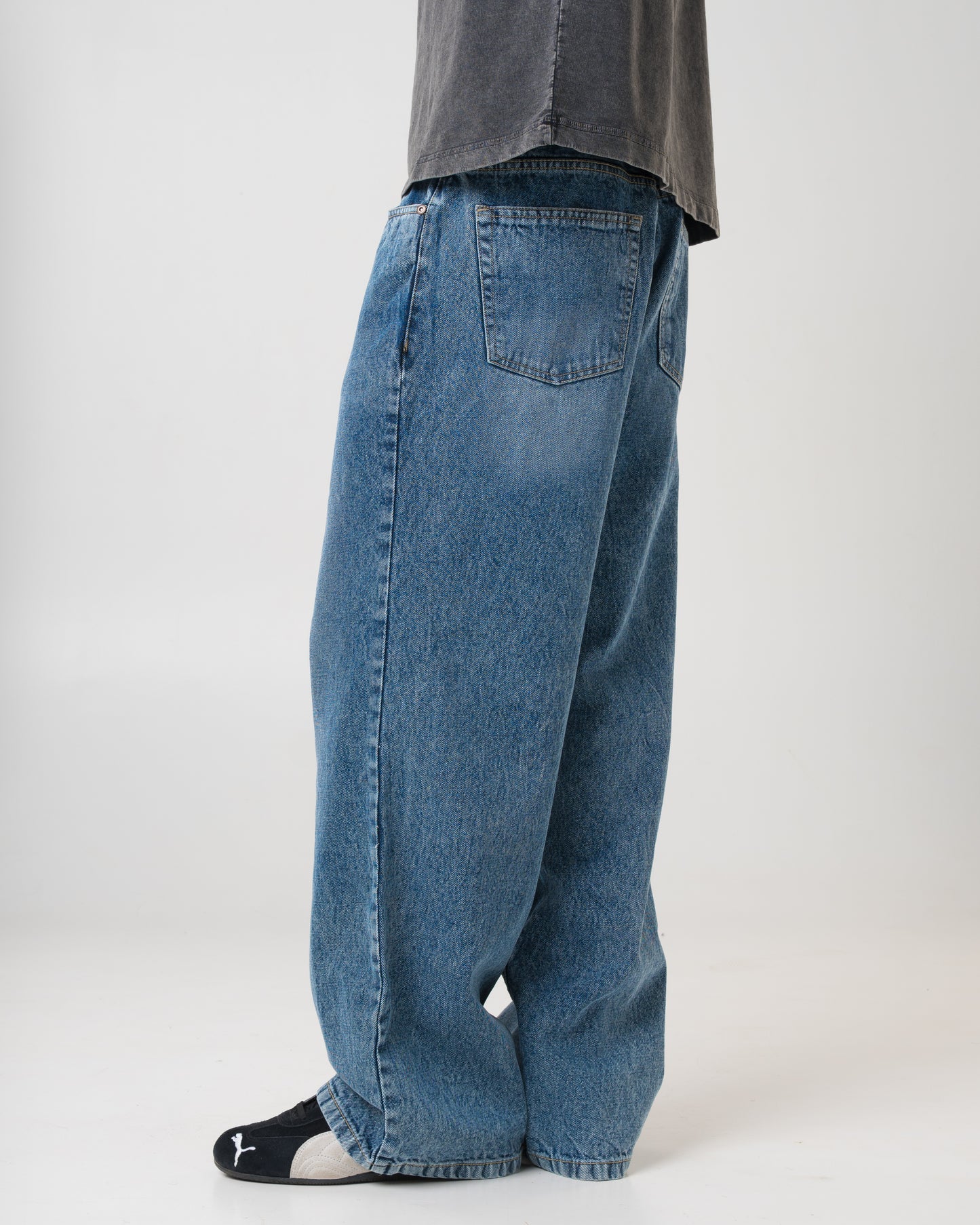 Baggy Fit Denim (Classic Blue)