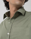 Velour Shirt (Olive)