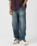 Straight Fit Jeans (Tinted Blue)