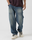 Straight Fit Jeans (Tinted Blue)