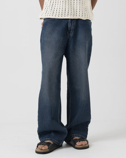 Baggy Fit Denim (Deep Blue)