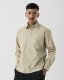 Poplin Shirt (Beige)