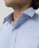 Classic Shirt (Blue Microcheck)