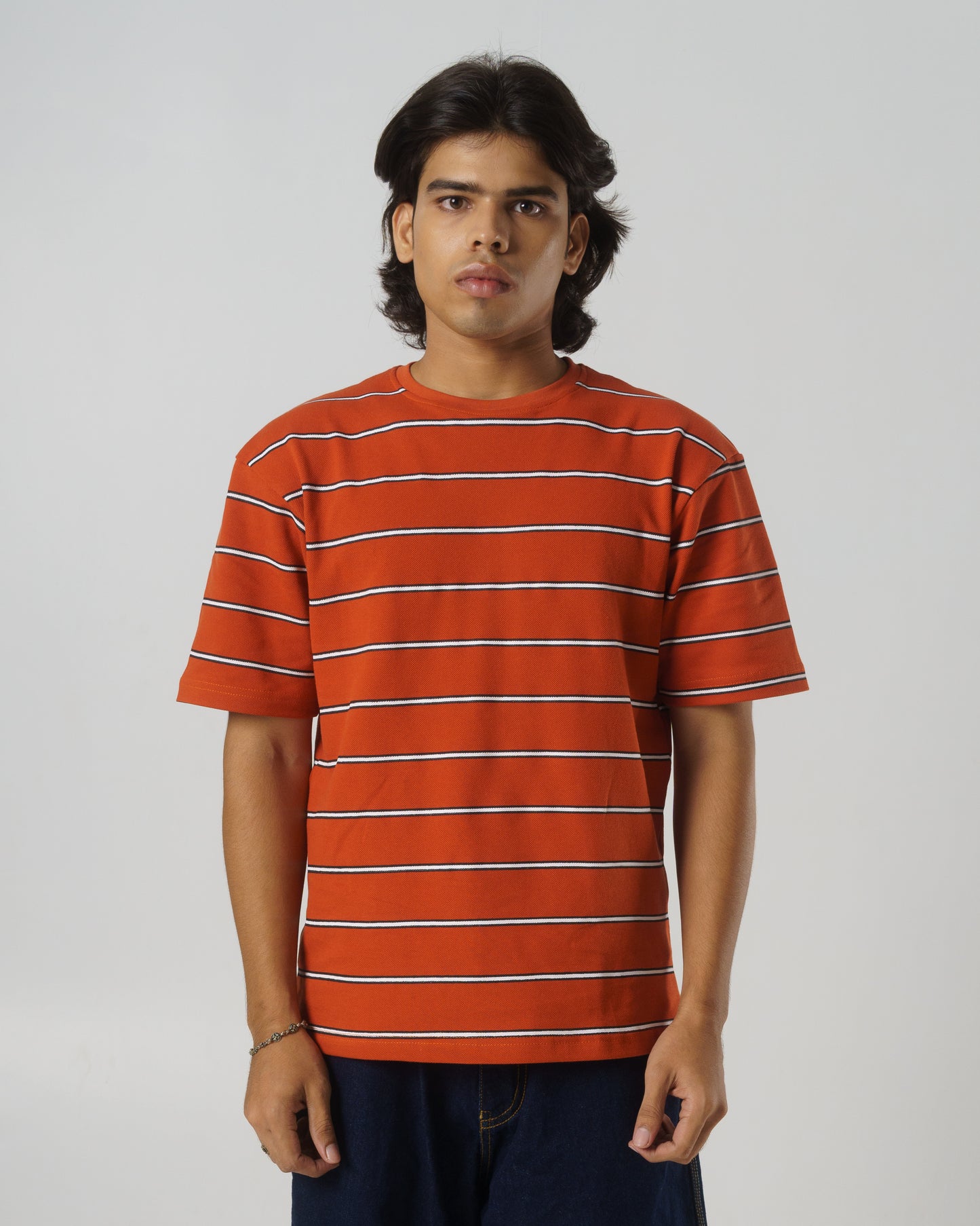 Stripe T-shirt (Rust)