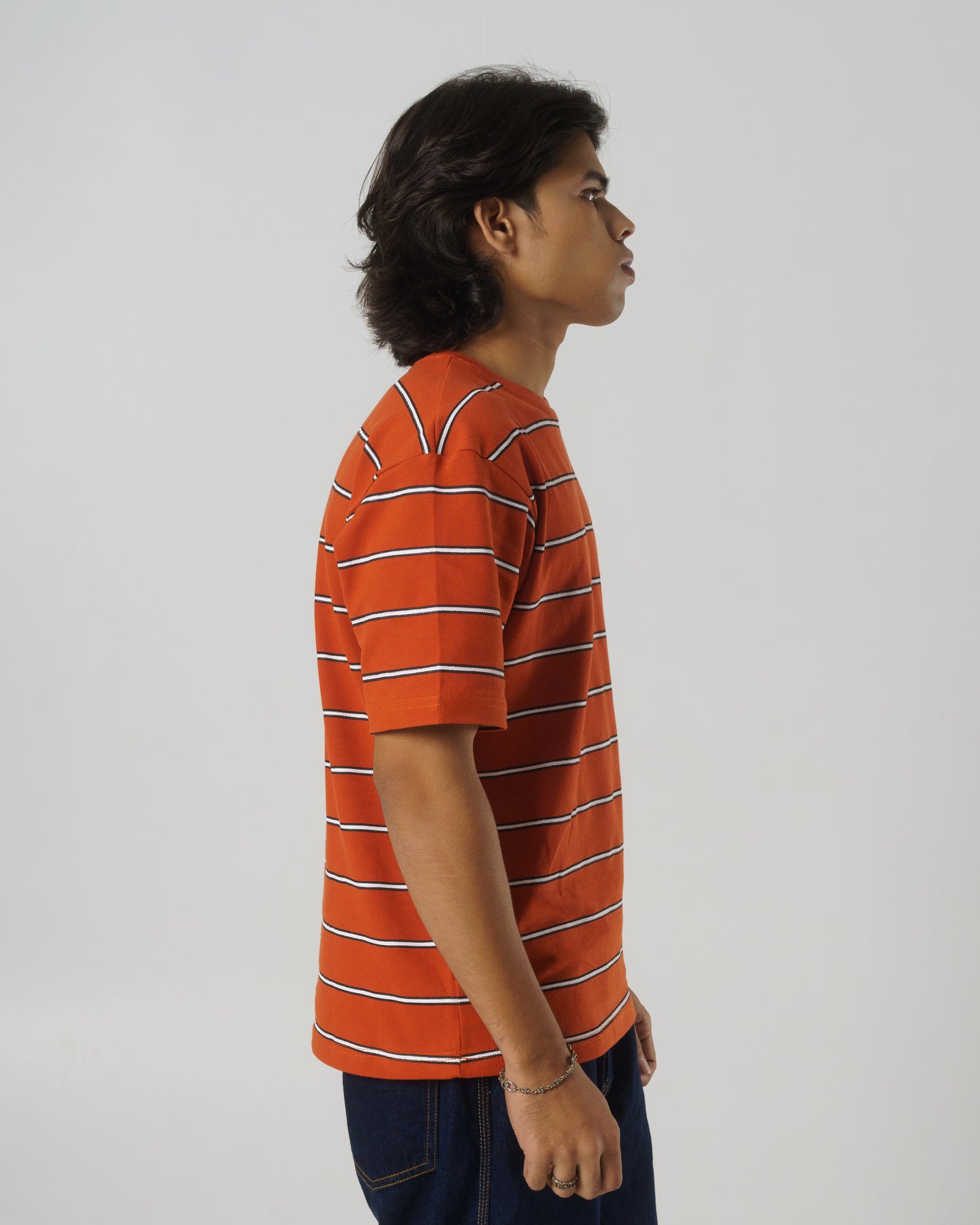 Stripe T-shirt (Rust)