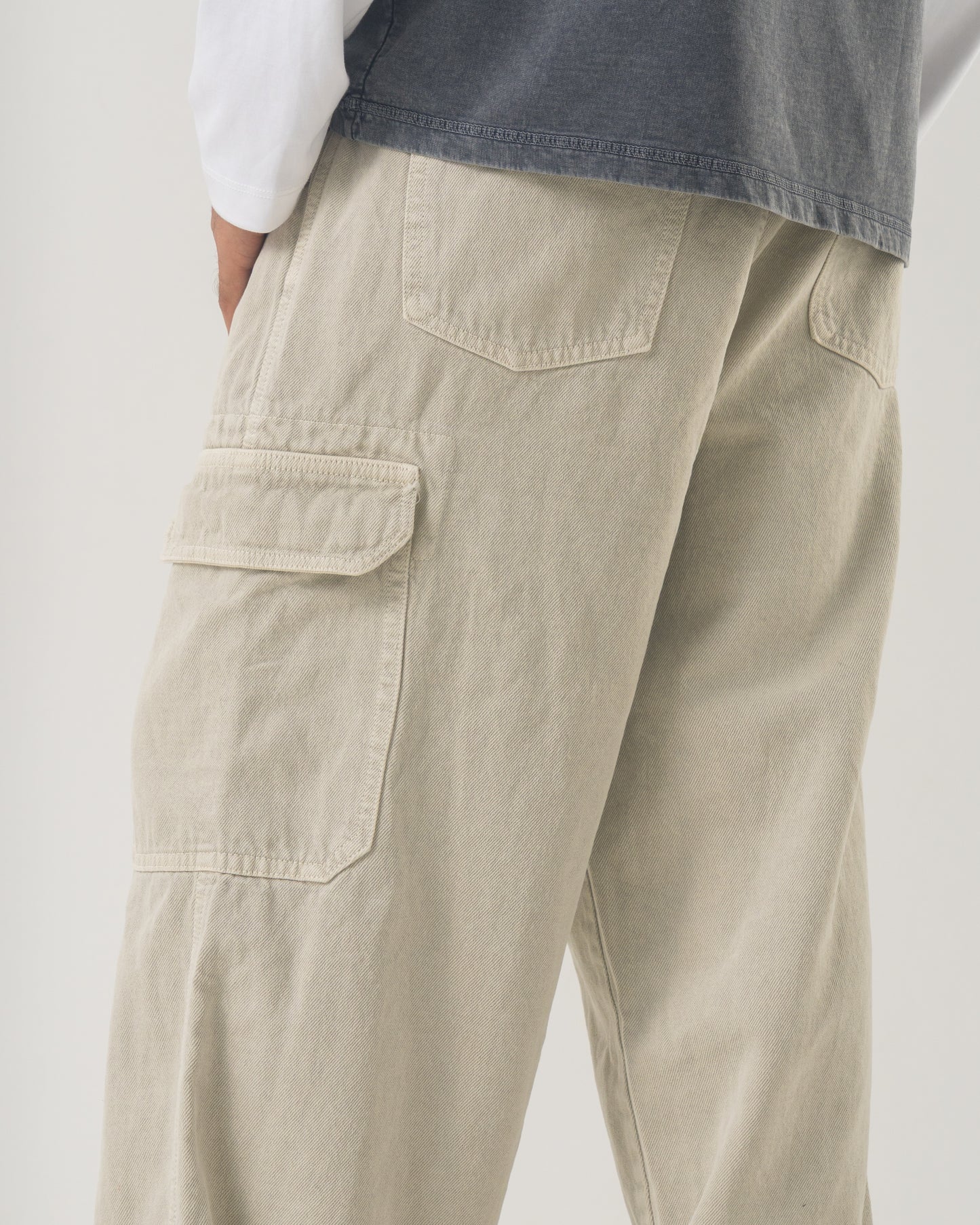 Denim Cargo (Ecru)