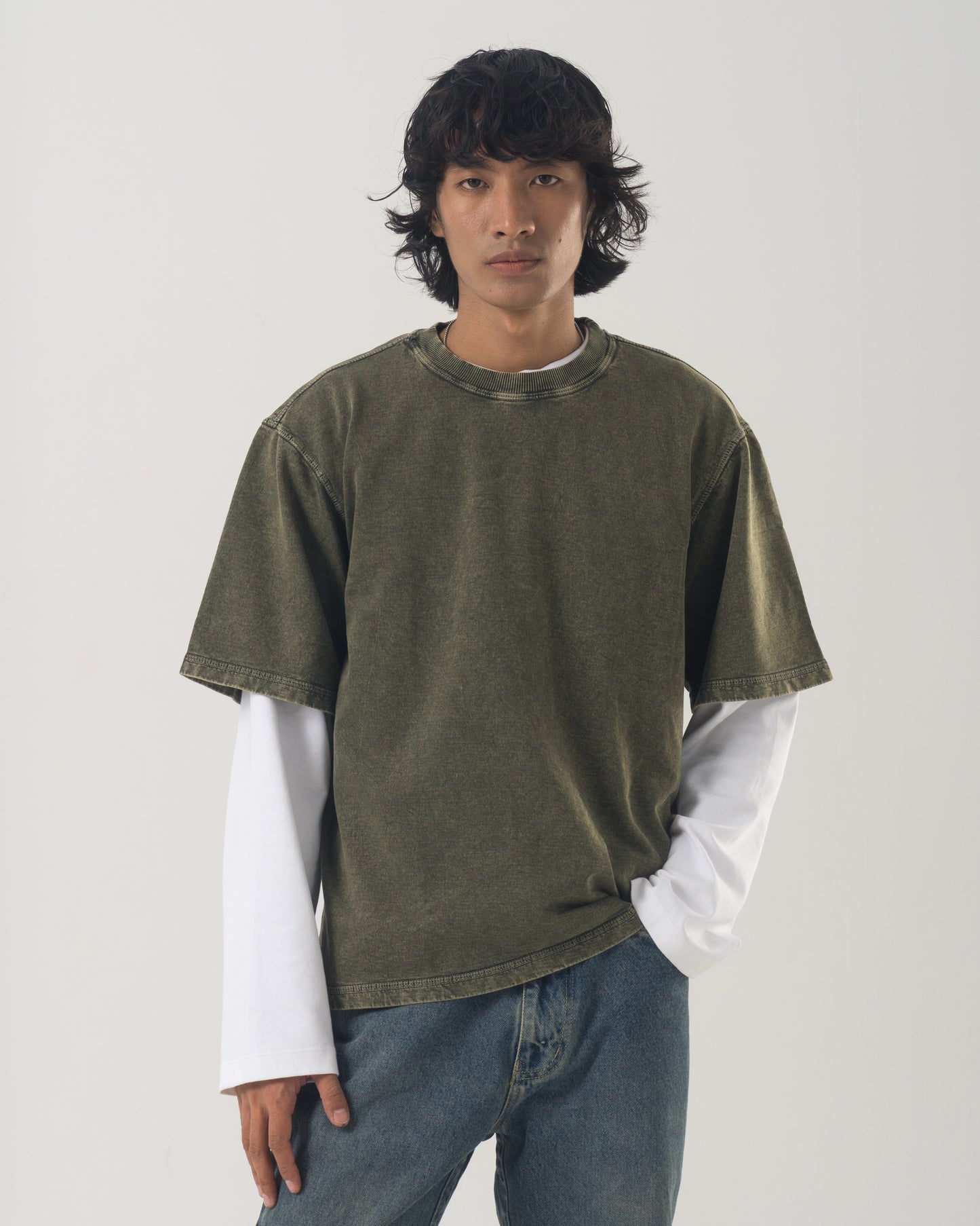 Washed T-shirt (Olive)