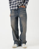 Wide Leg Denim (Ash Blue)