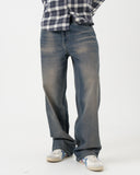Wide Leg Denim (Ash Blue)