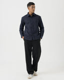 Navy Pinstripe Shirt