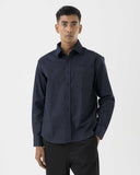 Navy Pinstripe Shirt
