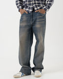 Wide Leg Denim (Ash Blue)