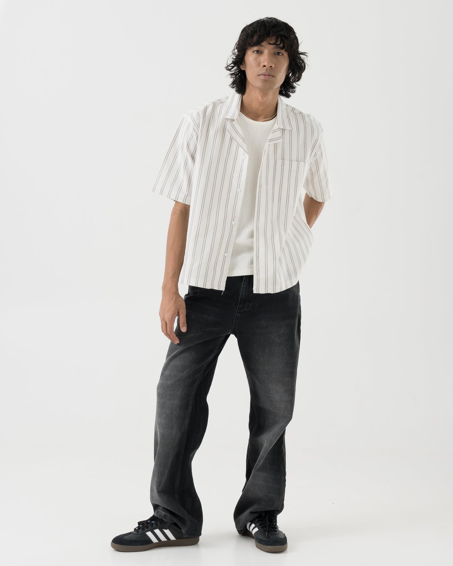 Straight Fit Jeans (Ice Black)