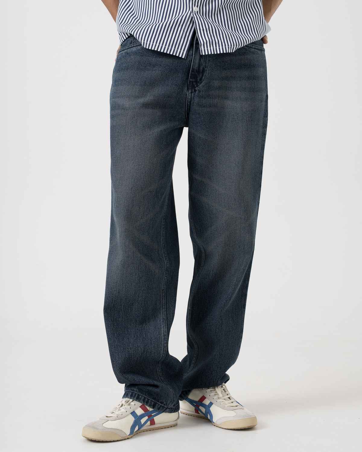 Straight Straight Fit Jeans (Dark Blue) - Image 2