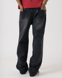 Wide Leg Denim (Shadow Black)